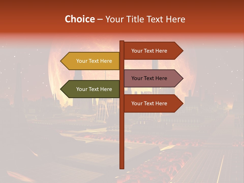 Gold Golden Desert PowerPoint Template