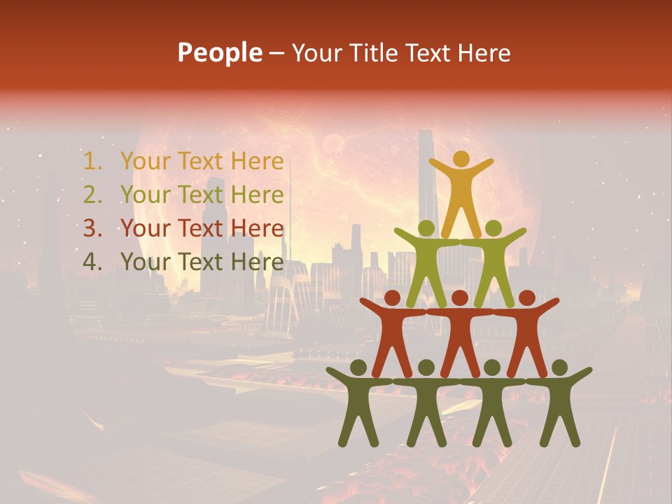 Gold Golden Desert PowerPoint Template