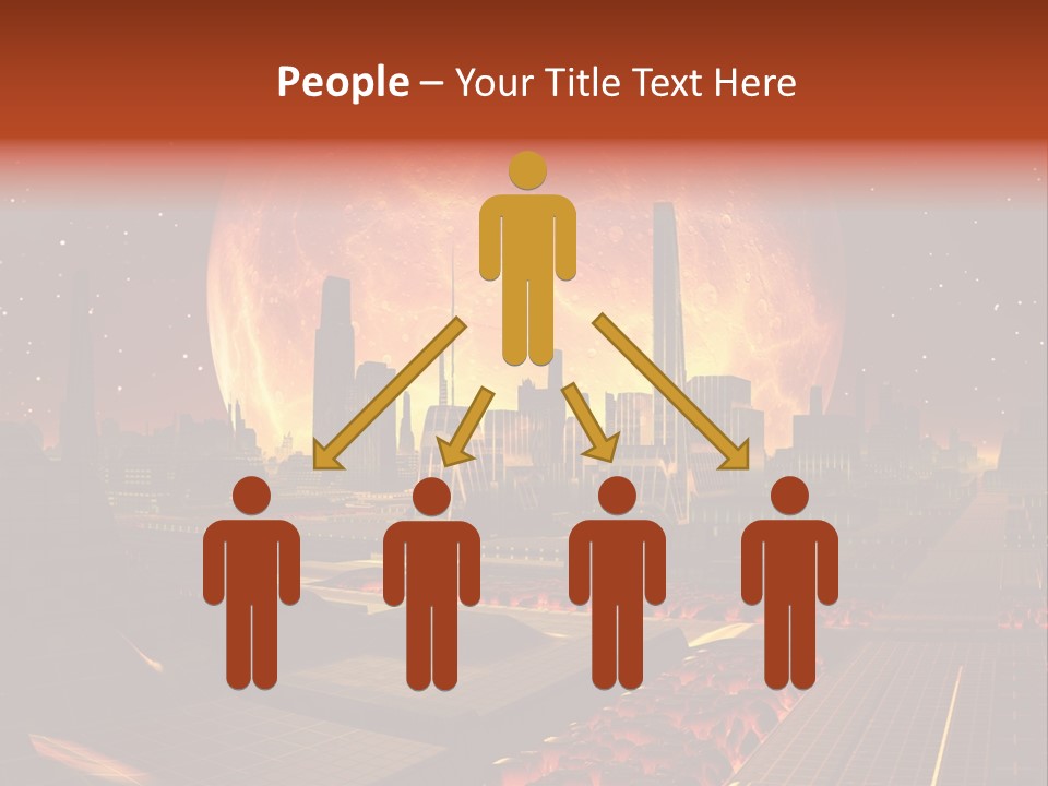 Gold Golden Desert PowerPoint Template