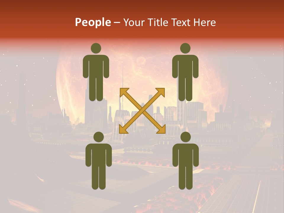 Gold Golden Desert PowerPoint Template
