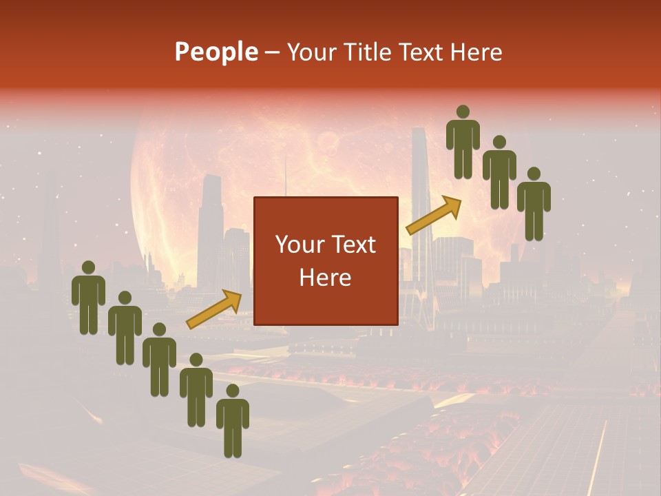 Gold Golden Desert PowerPoint Template
