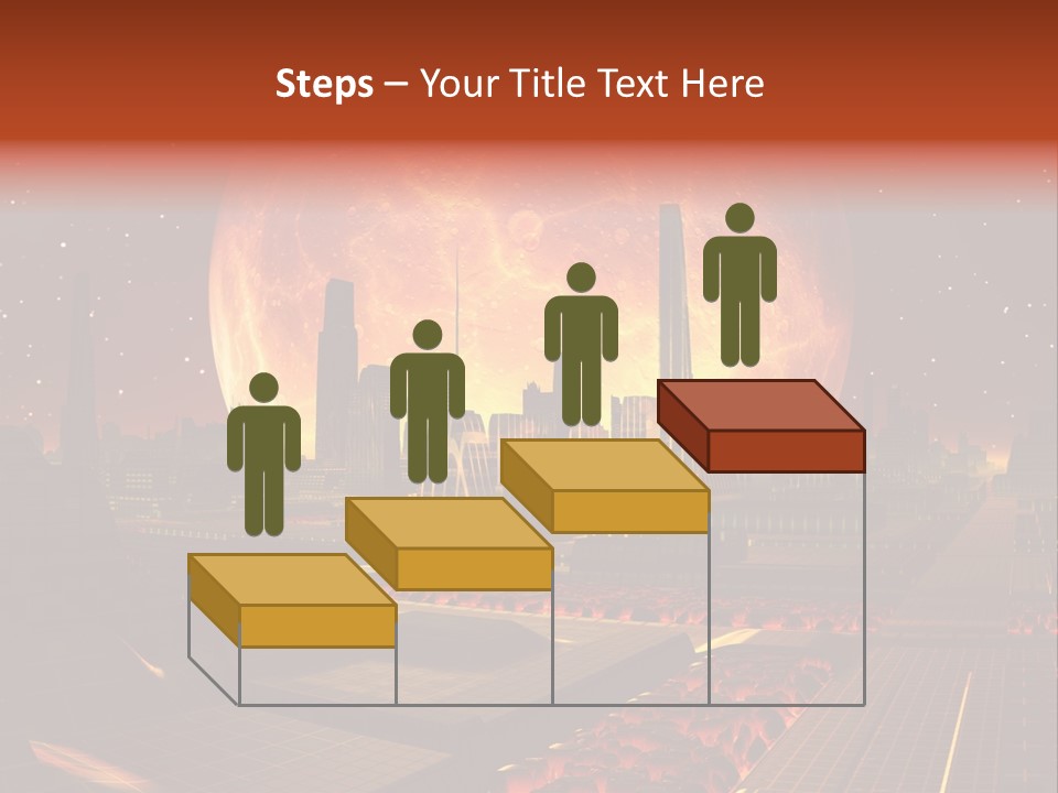 Gold Golden Desert PowerPoint Template