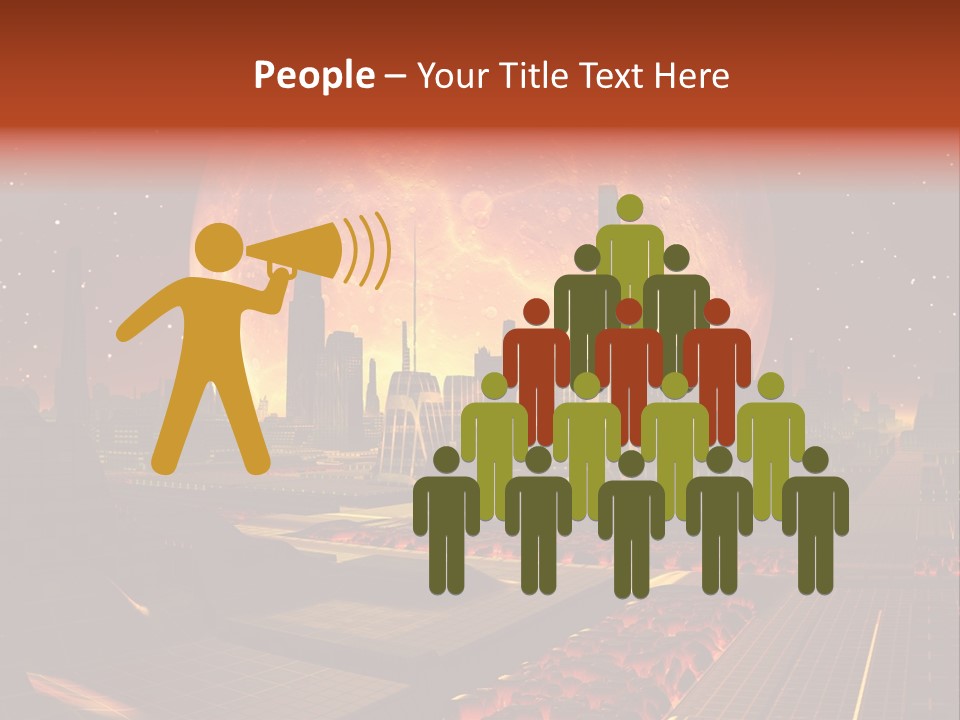 Gold Golden Desert PowerPoint Template