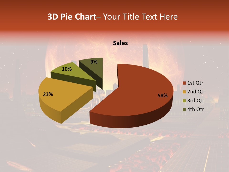Gold Golden Desert PowerPoint Template