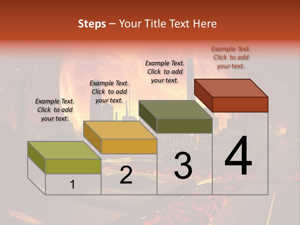 Gold Golden Desert PowerPoint Template