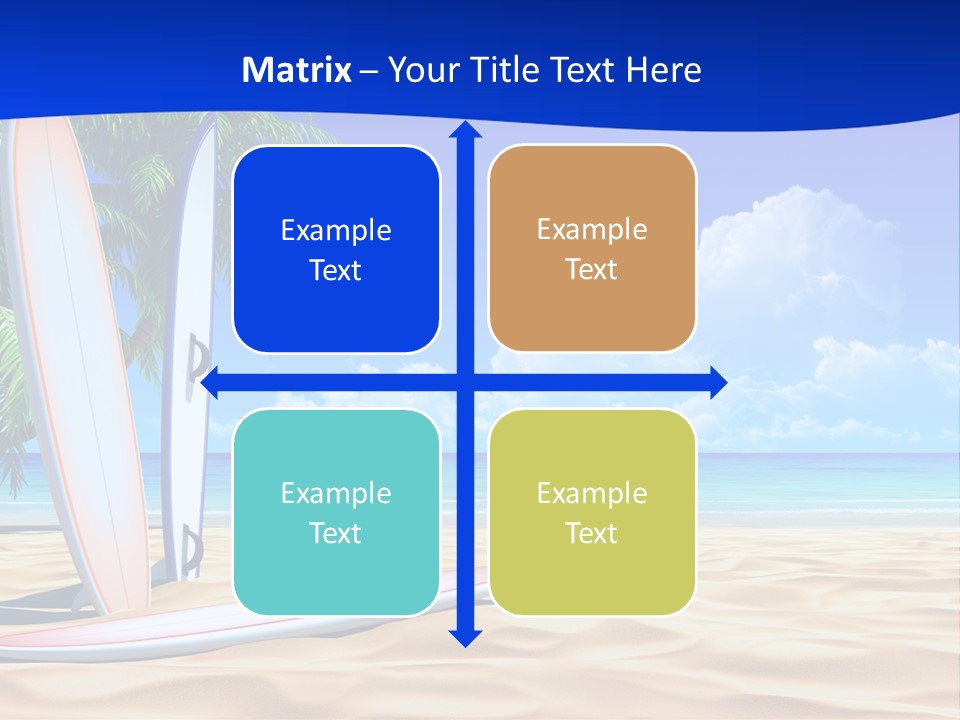 Scenery Beach Sunlight PowerPoint Template