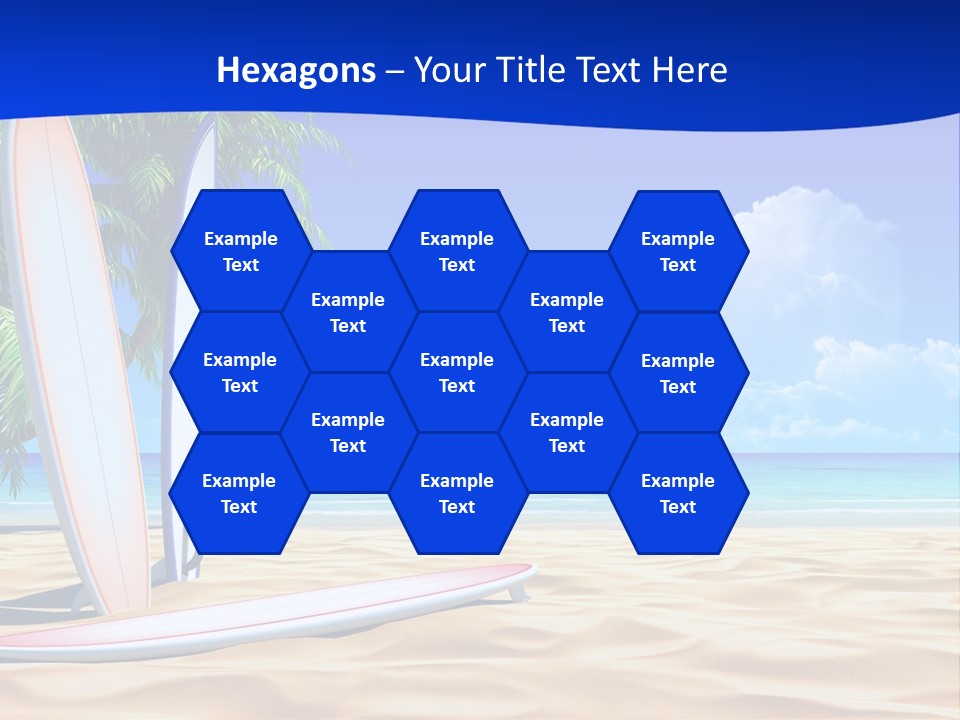 Scenery Beach Sunlight PowerPoint Template