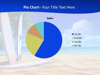 Scenery Beach Sunlight PowerPoint Template