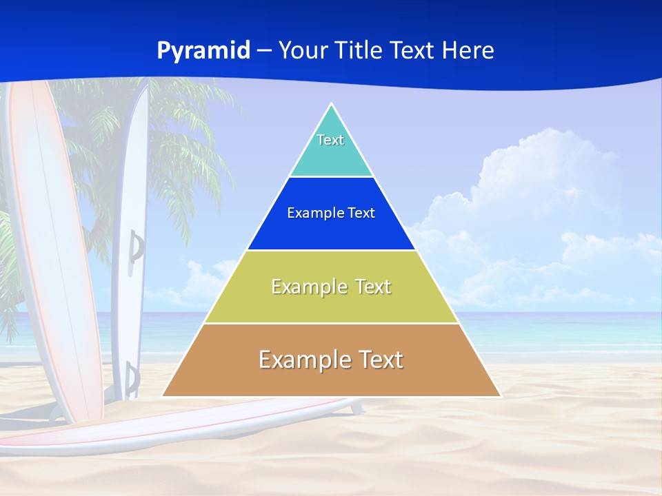 Scenery Beach Sunlight PowerPoint Template