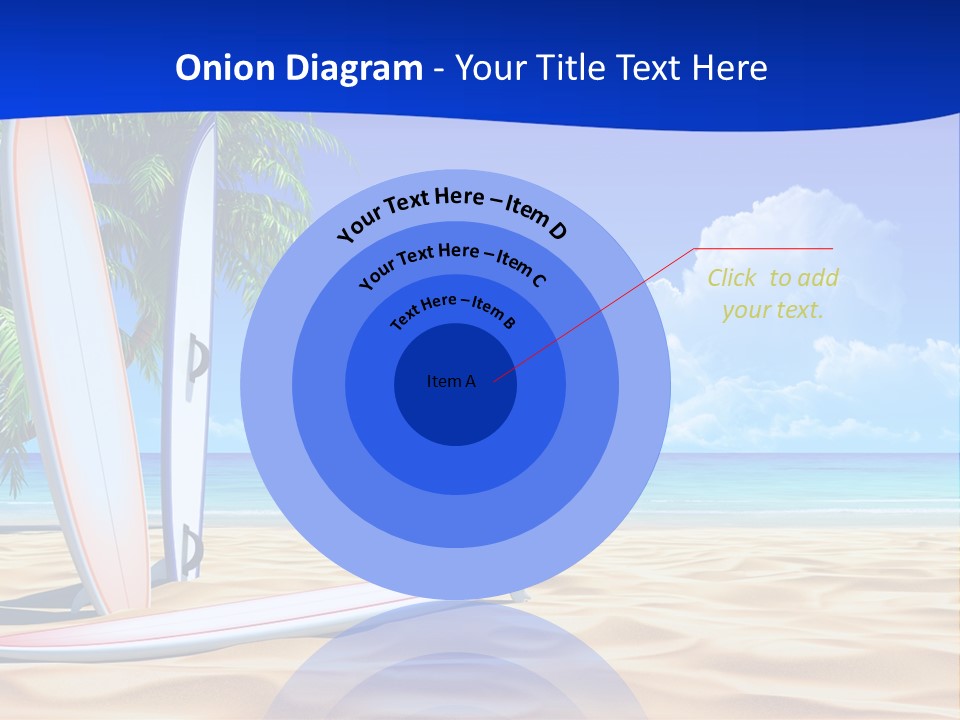 Scenery Beach Sunlight PowerPoint Template