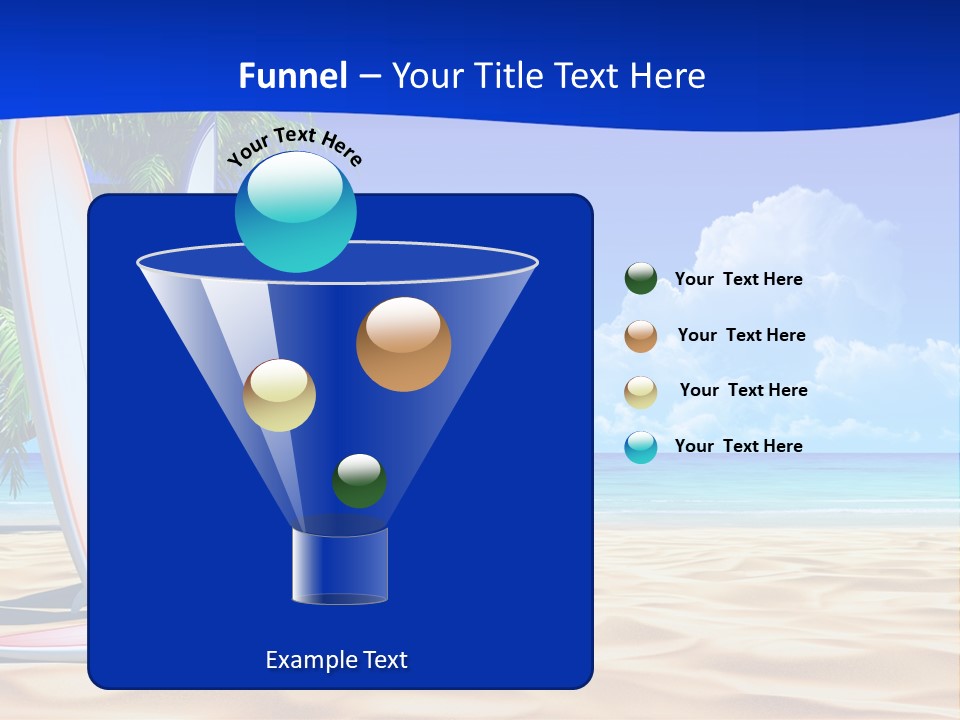 Scenery Beach Sunlight PowerPoint Template