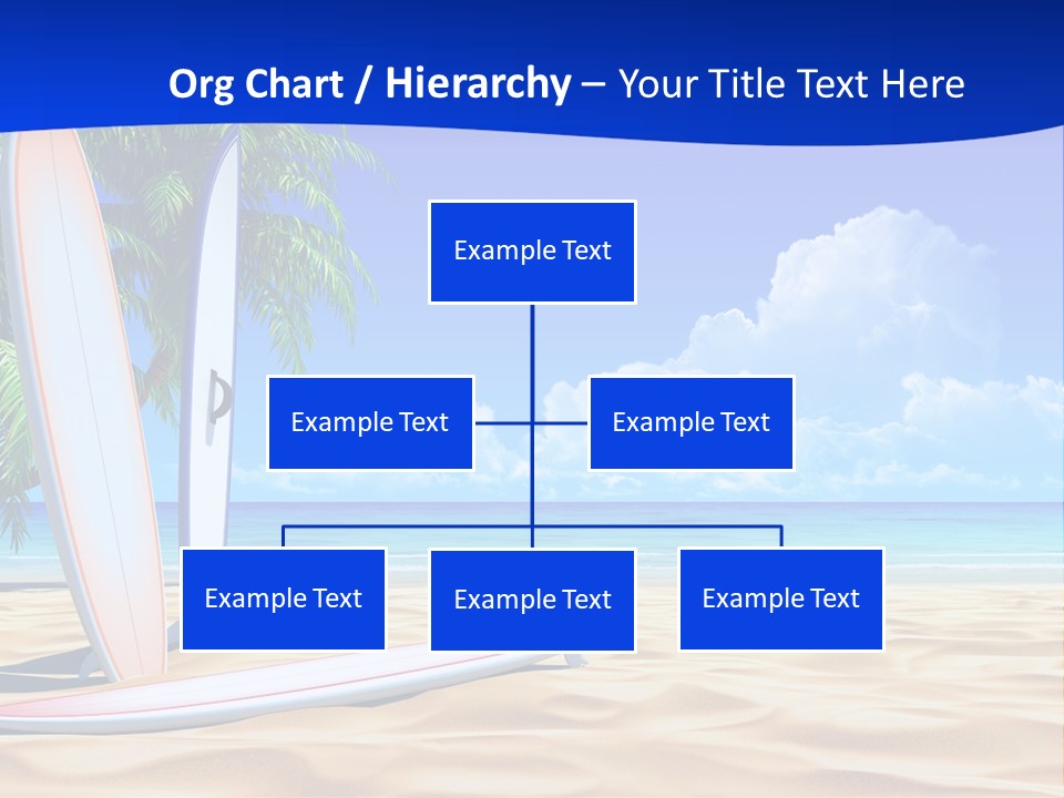 Scenery Beach Sunlight PowerPoint Template