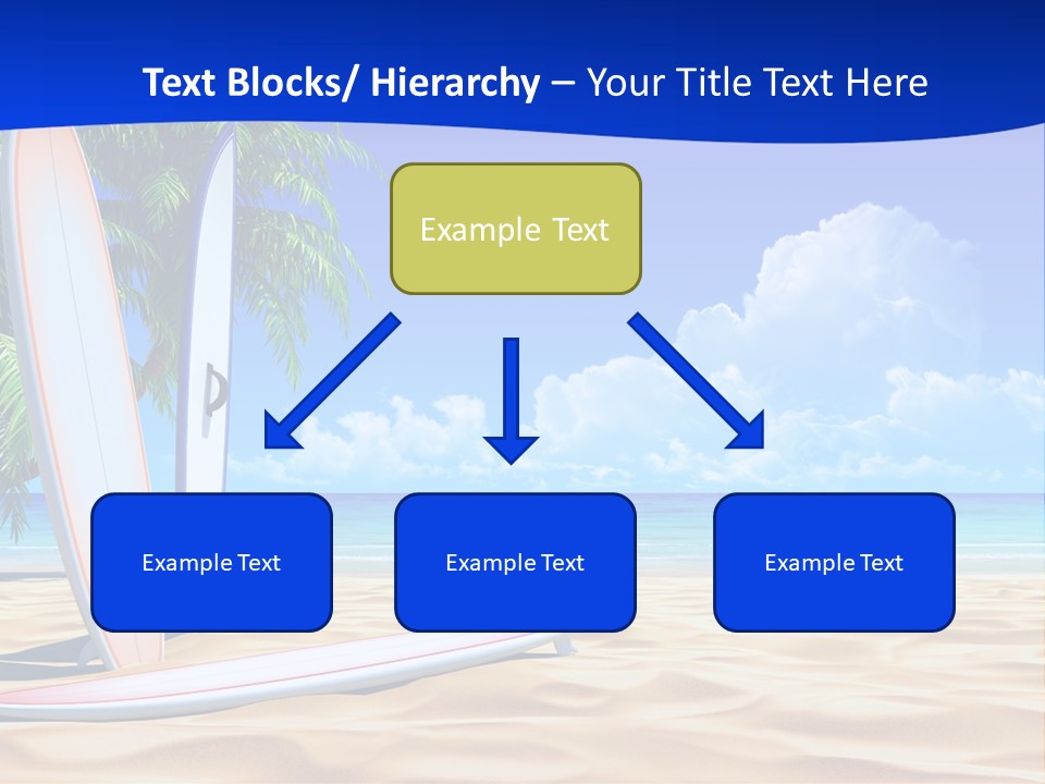 Scenery Beach Sunlight PowerPoint Template