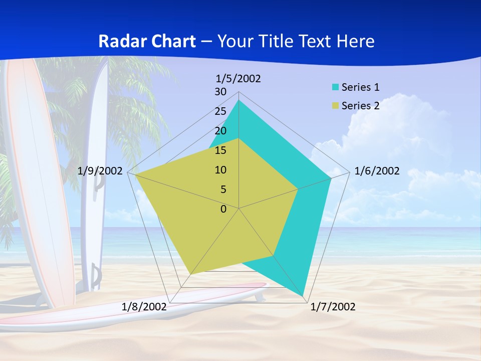Scenery Beach Sunlight PowerPoint Template