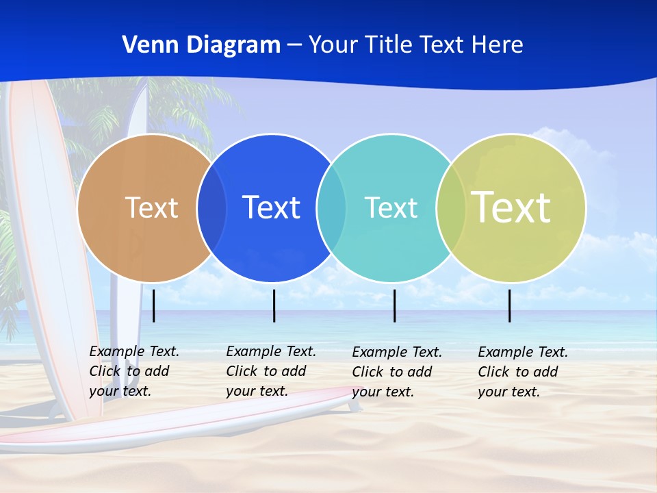 Scenery Beach Sunlight PowerPoint Template