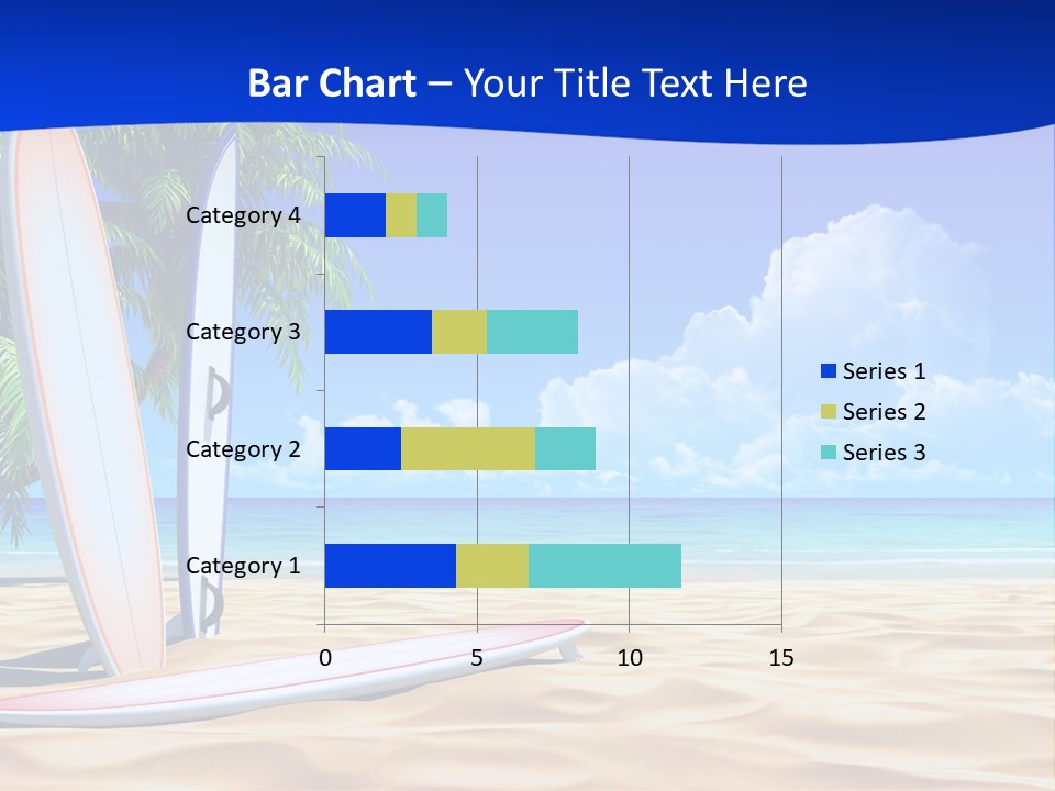 Scenery Beach Sunlight PowerPoint Template
