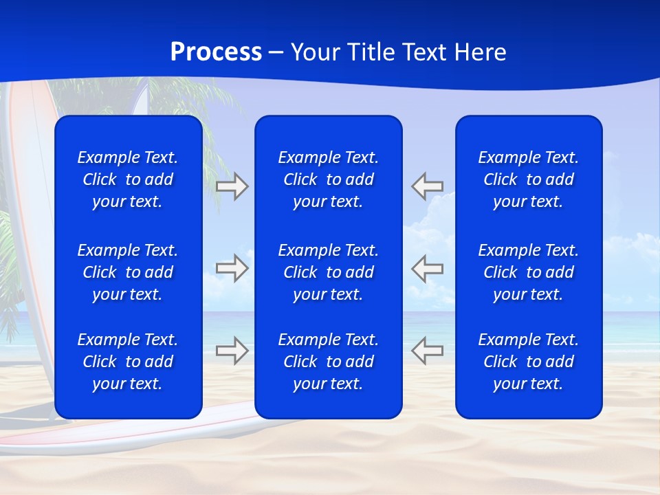 Scenery Beach Sunlight PowerPoint Template