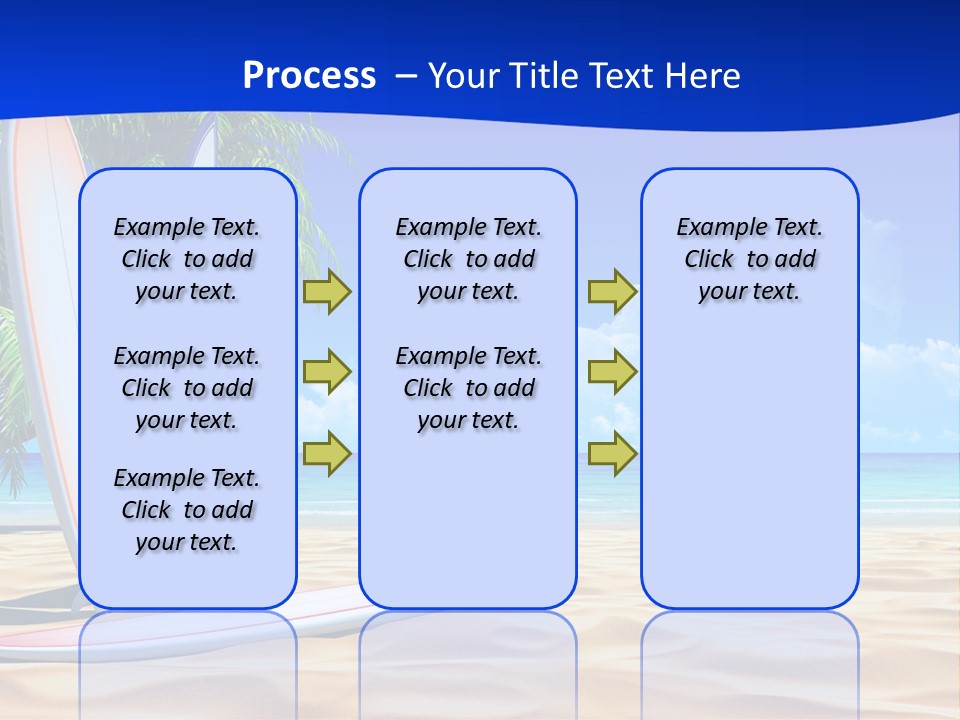 Scenery Beach Sunlight PowerPoint Template