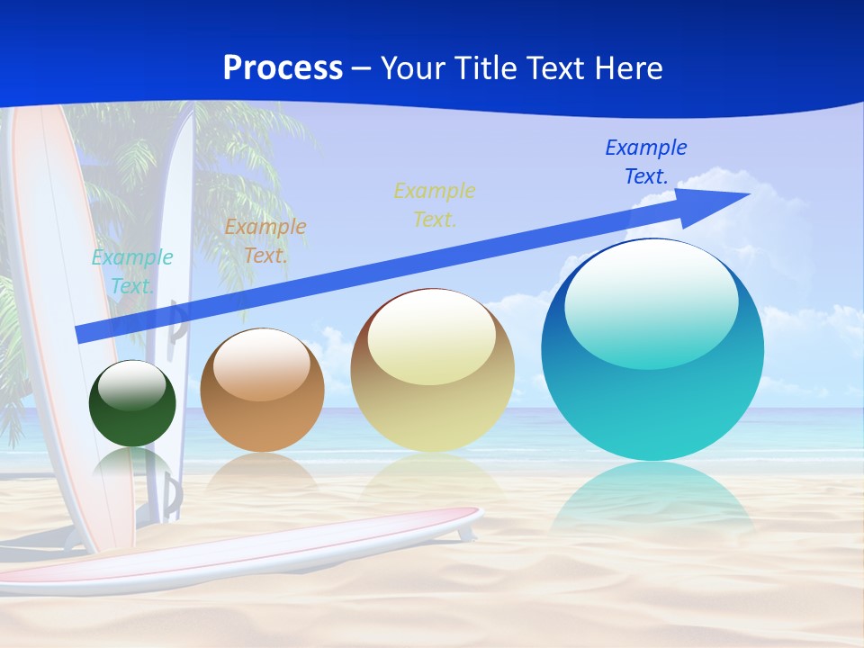Scenery Beach Sunlight PowerPoint Template