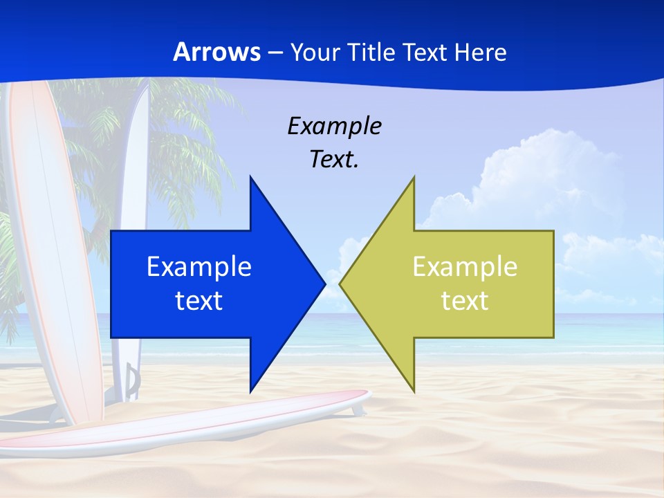 Scenery Beach Sunlight PowerPoint Template