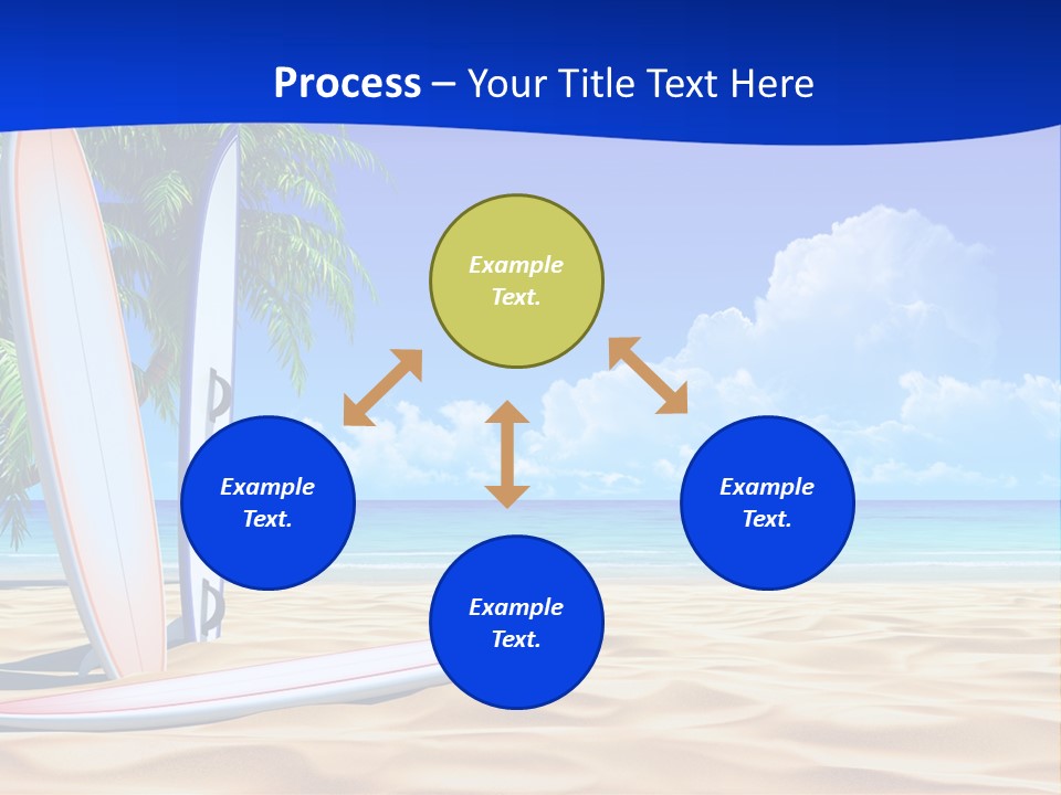Scenery Beach Sunlight PowerPoint Template