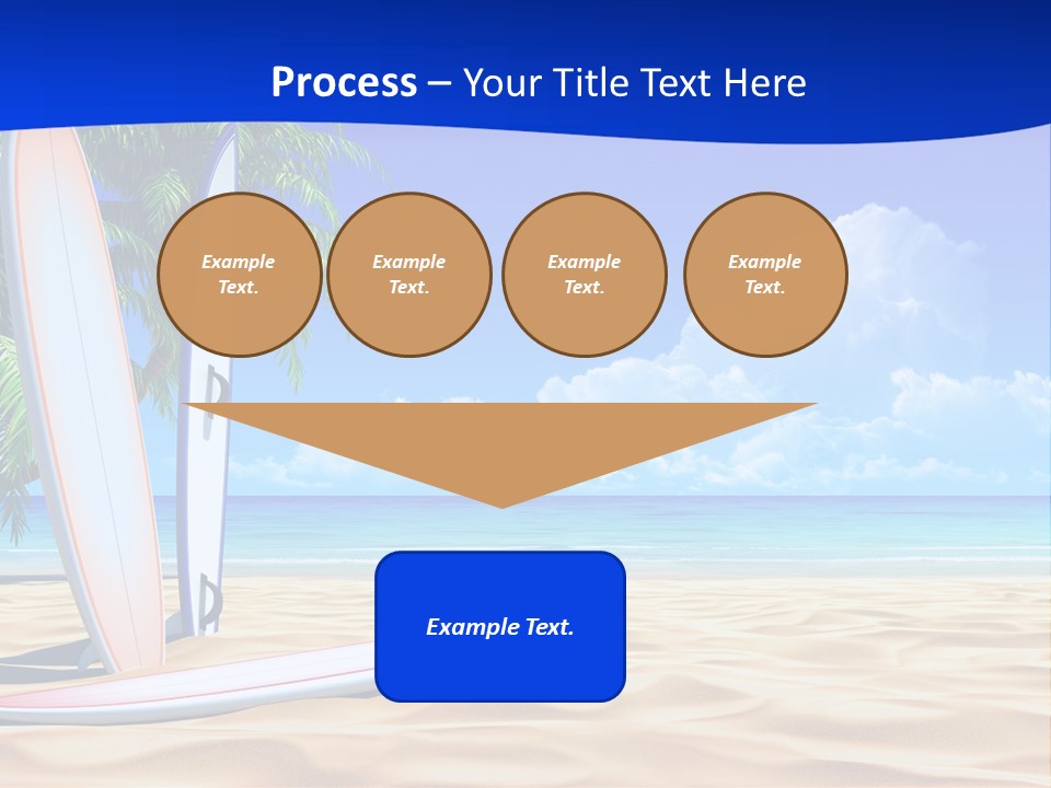 Scenery Beach Sunlight PowerPoint Template