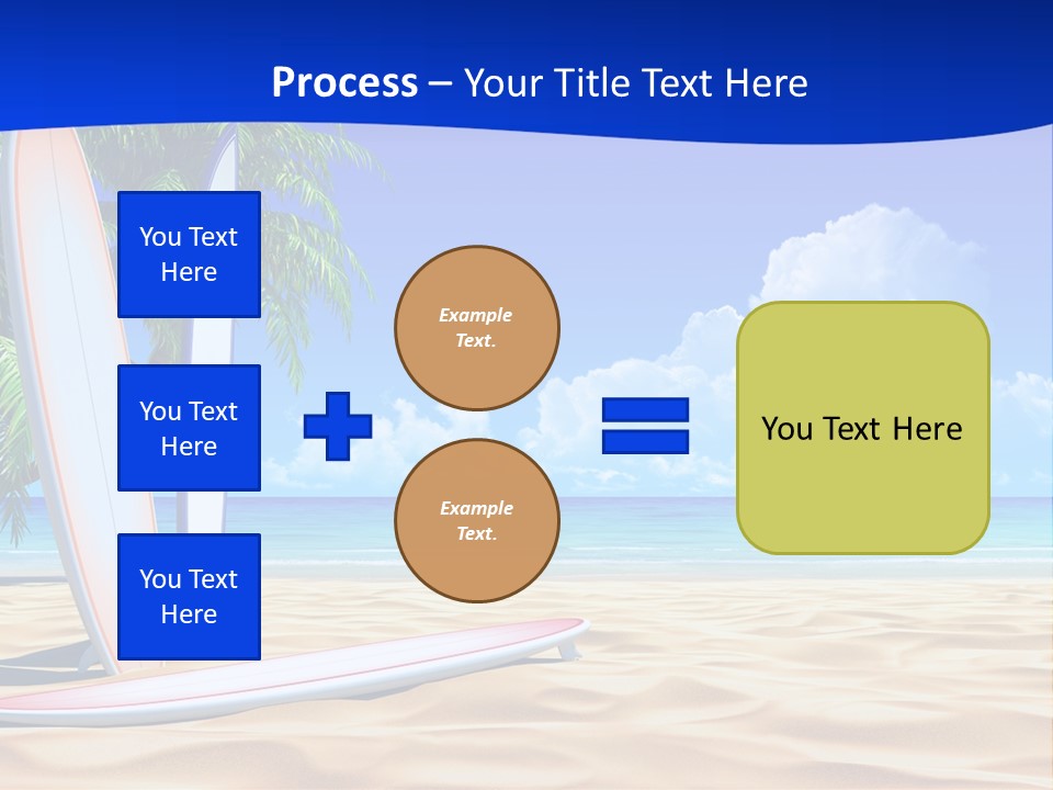 Scenery Beach Sunlight PowerPoint Template
