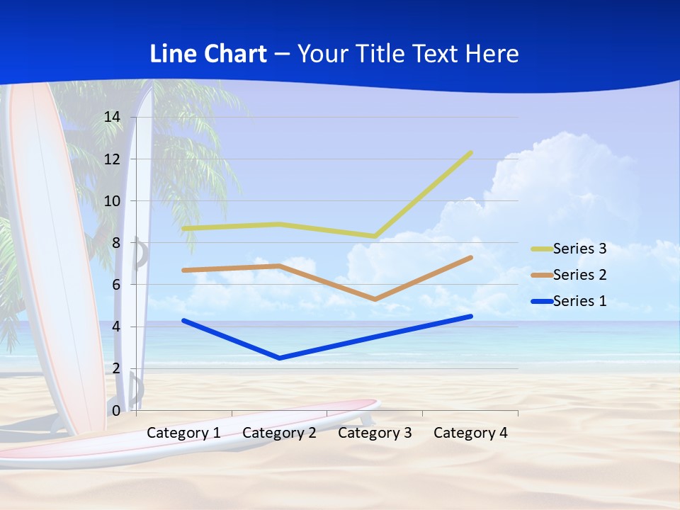 Scenery Beach Sunlight PowerPoint Template