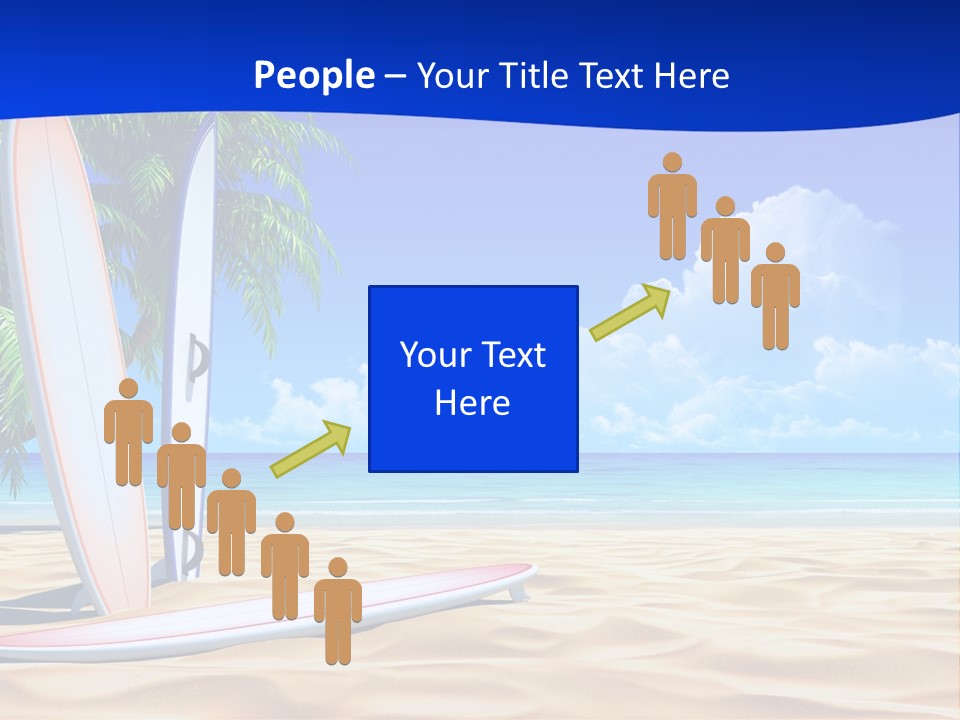 Scenery Beach Sunlight PowerPoint Template