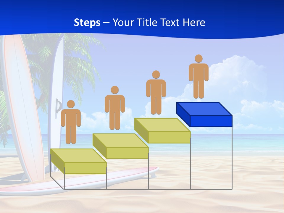 Scenery Beach Sunlight PowerPoint Template