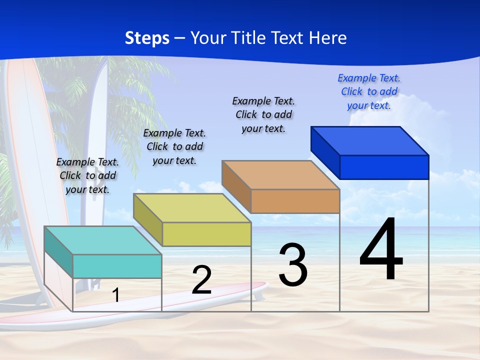 Scenery Beach Sunlight PowerPoint Template