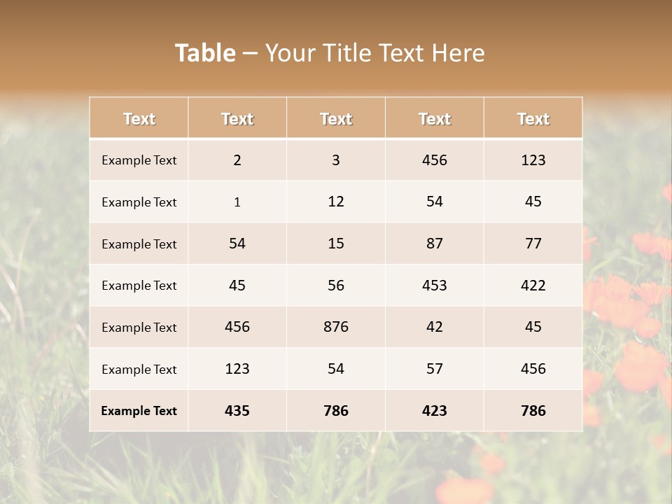 Day Natural Sunny PowerPoint Template