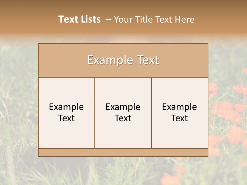 Day Natural Sunny PowerPoint Template
