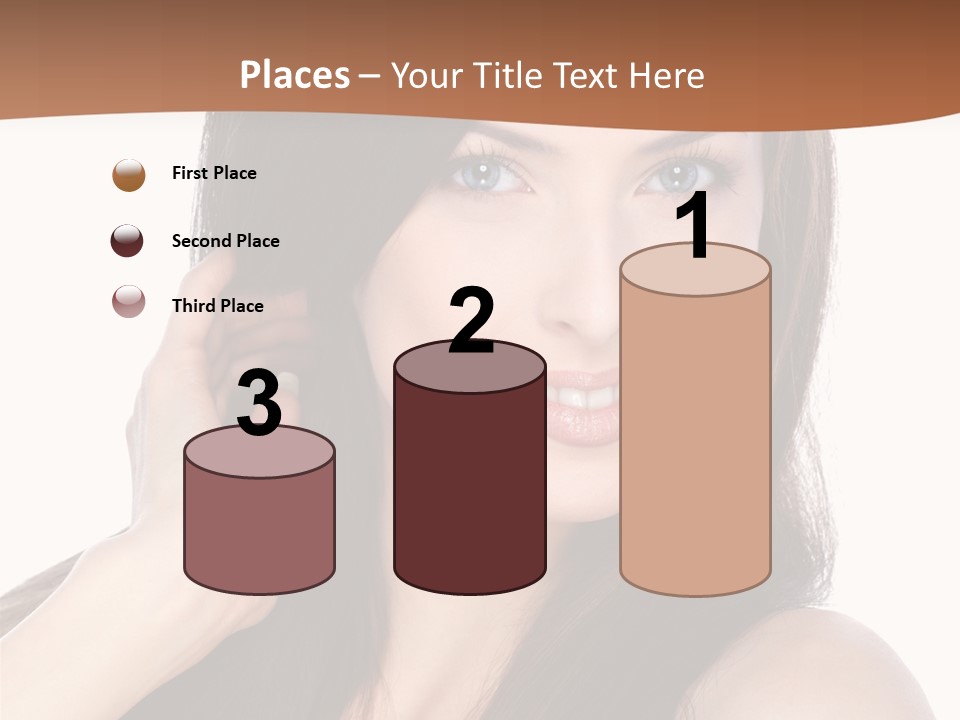 Woman Hair Blond PowerPoint Template