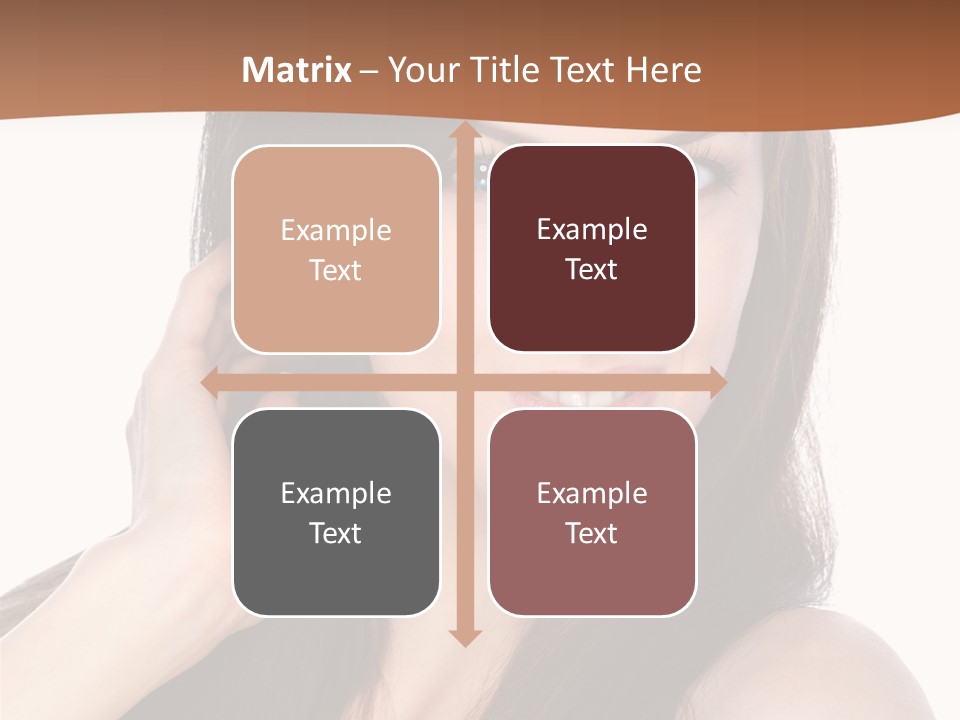 Woman Hair Blond PowerPoint Template