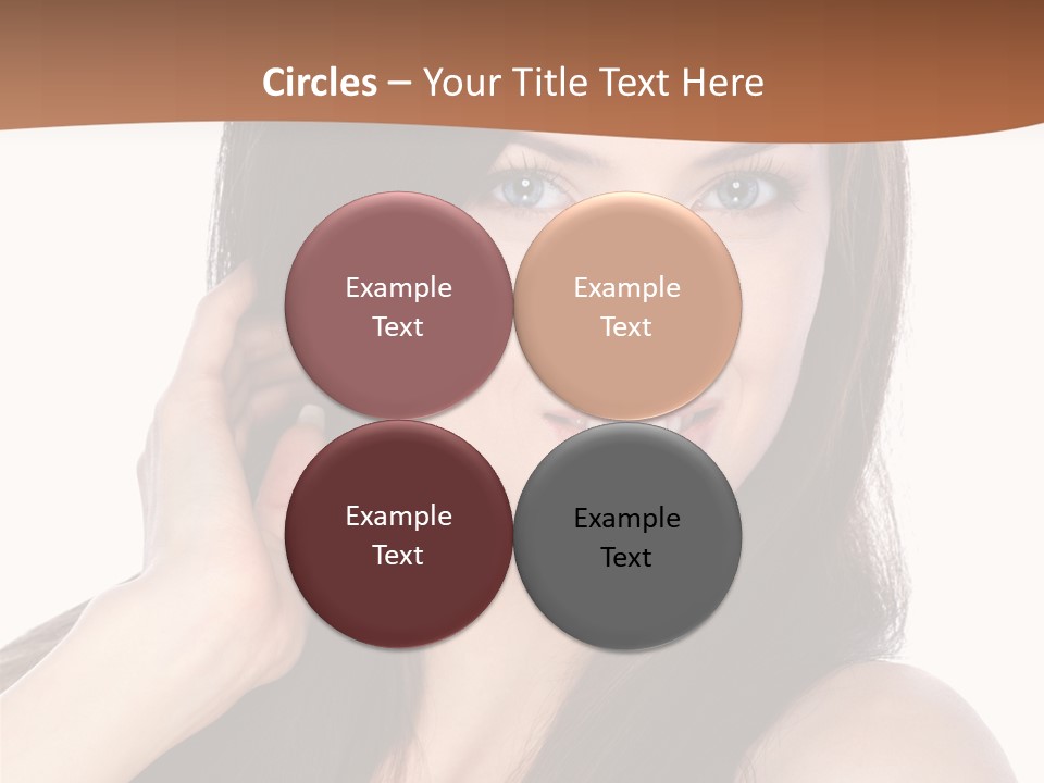 Woman Hair Blond PowerPoint Template