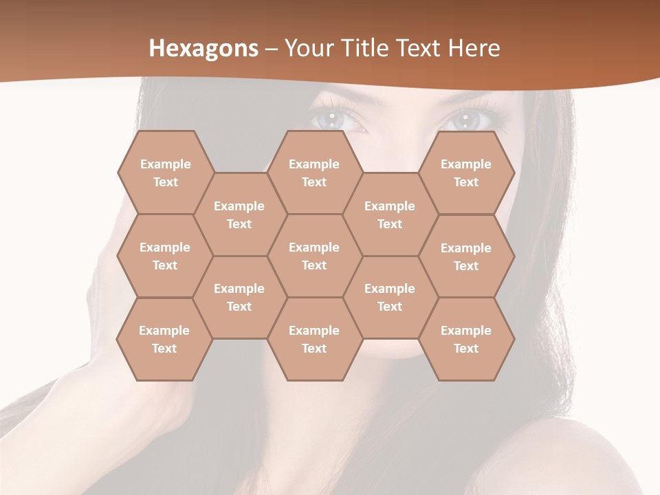 Woman Hair Blond PowerPoint Template