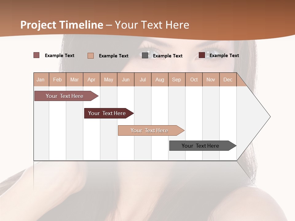 Woman Hair Blond PowerPoint Template