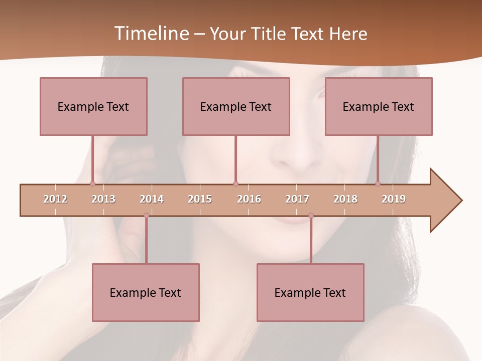 Woman Hair Blond PowerPoint Template