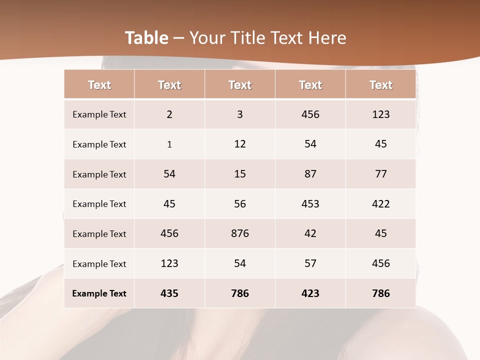 Woman Hair Blond PowerPoint Template