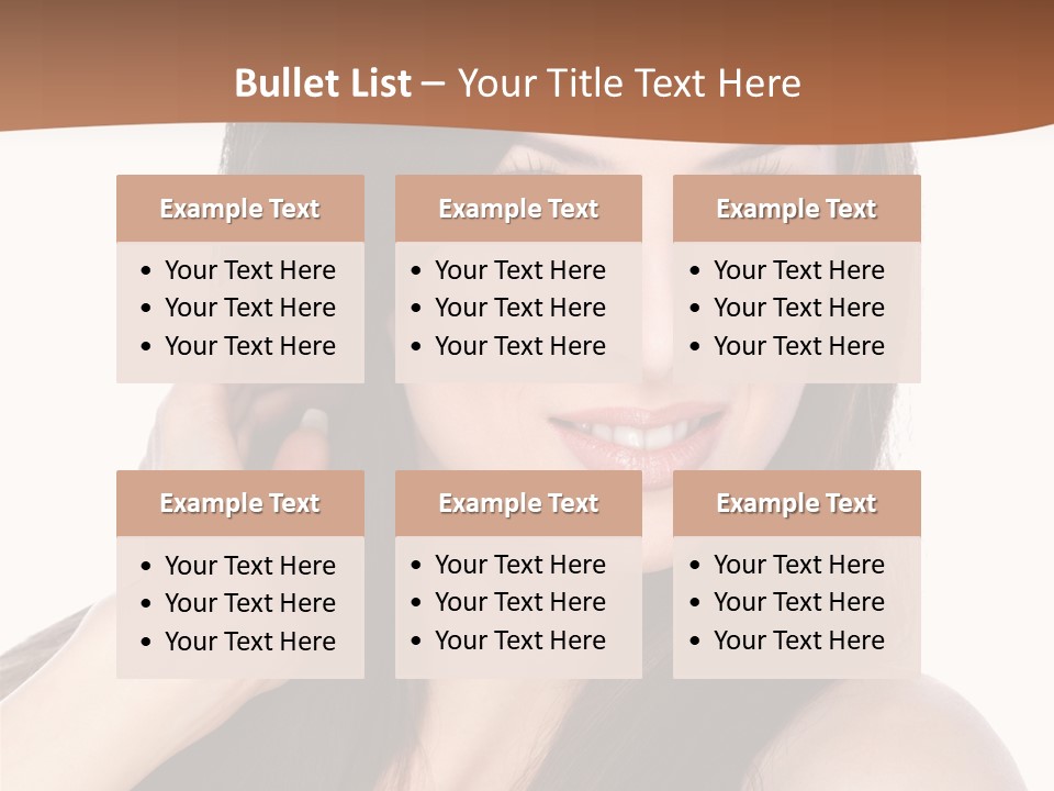 Woman Hair Blond PowerPoint Template