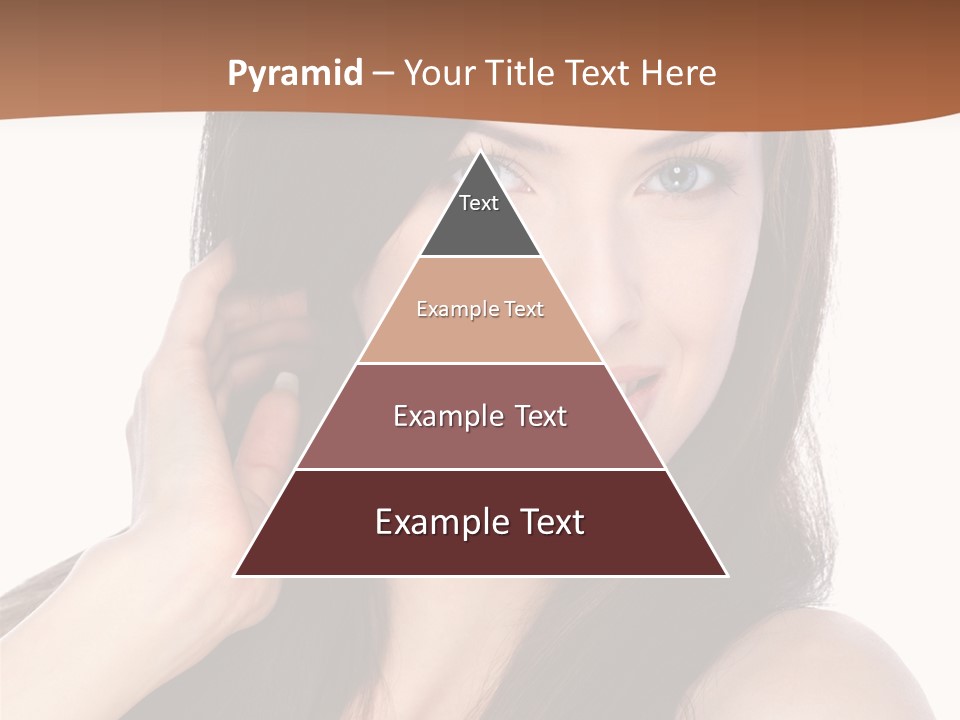 Woman Hair Blond PowerPoint Template