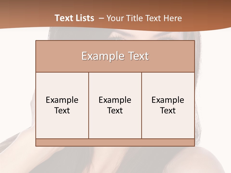 Woman Hair Blond PowerPoint Template
