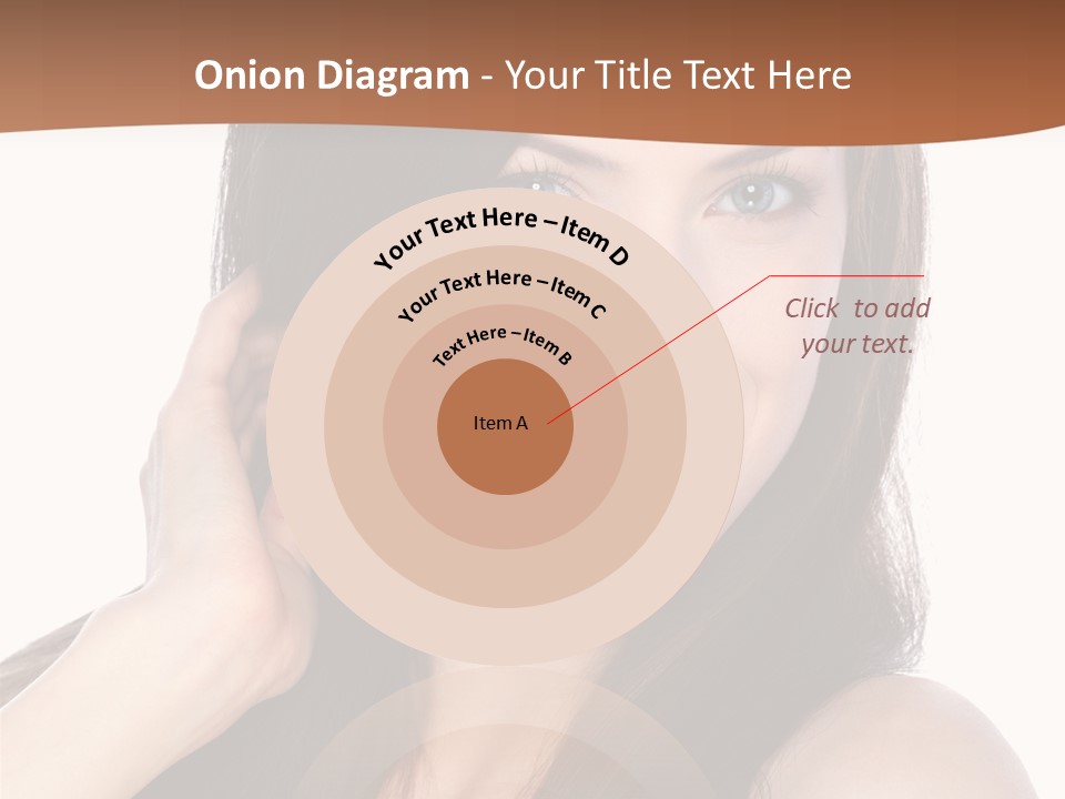 Woman Hair Blond PowerPoint Template