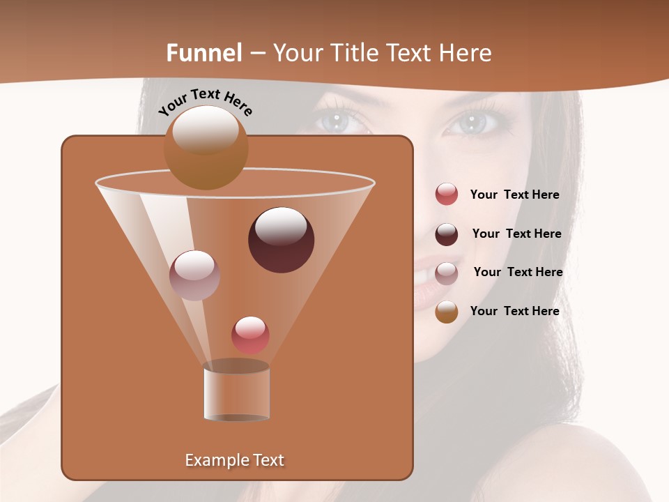 Woman Hair Blond PowerPoint Template