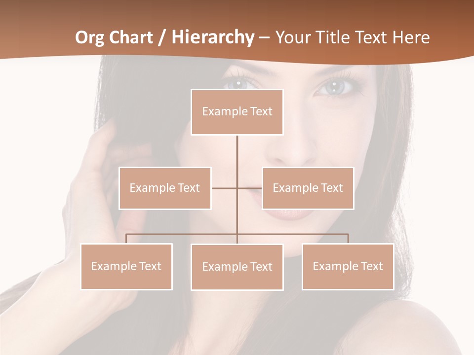 Woman Hair Blond PowerPoint Template