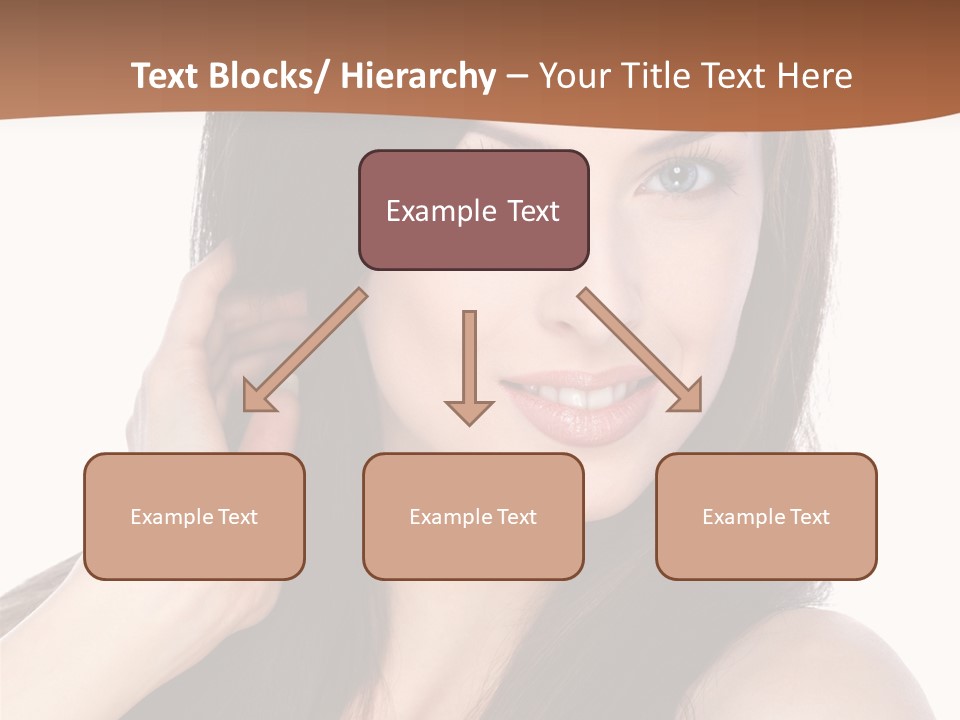 Woman Hair Blond PowerPoint Template