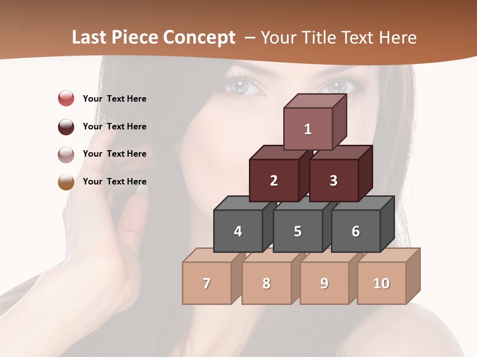 Woman Hair Blond PowerPoint Template