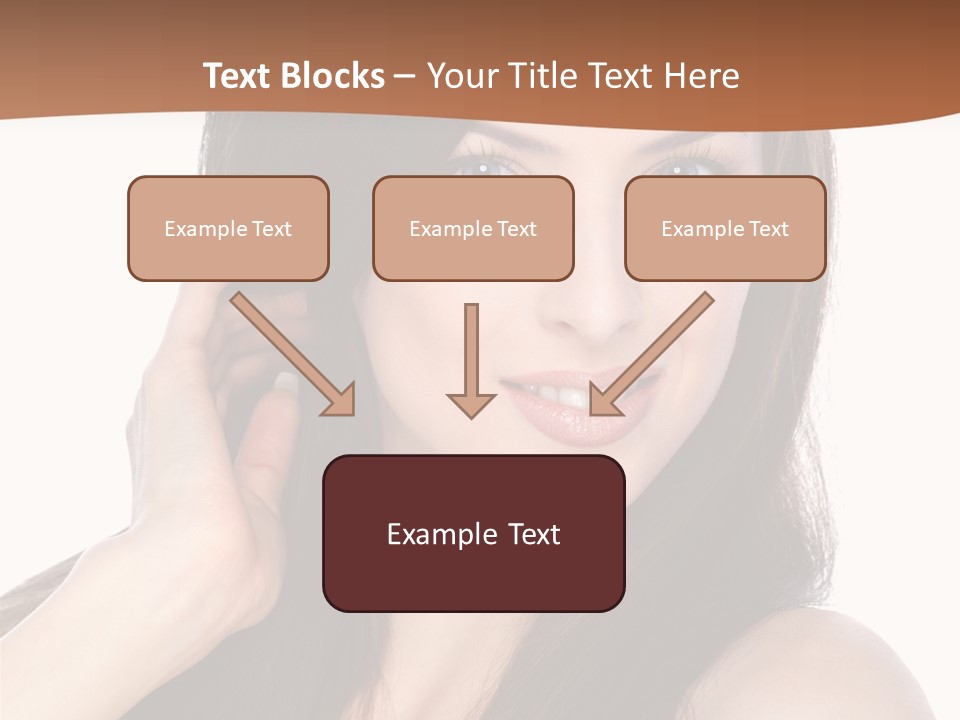Woman Hair Blond PowerPoint Template
