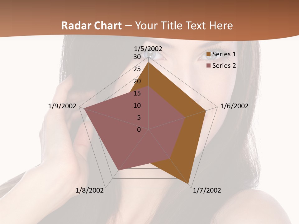 Woman Hair Blond PowerPoint Template